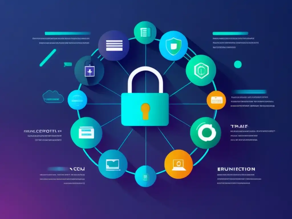Tranferencia digital segura: Futurista y eficiente La imagen muestra una interfaz digital segura con transferencia de datos en red global, transmitiendo confianza y tecnología avanzada