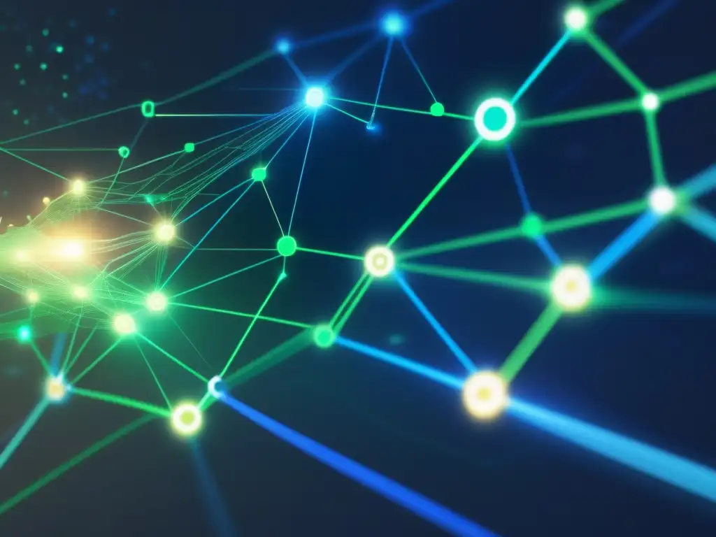 Red de Transferencia de Criptomonedas Futurista Un innovador y futurista sistema de transferencia de criptomonedas, destacando la eficiencia y la innovación de la tecnología blockchain