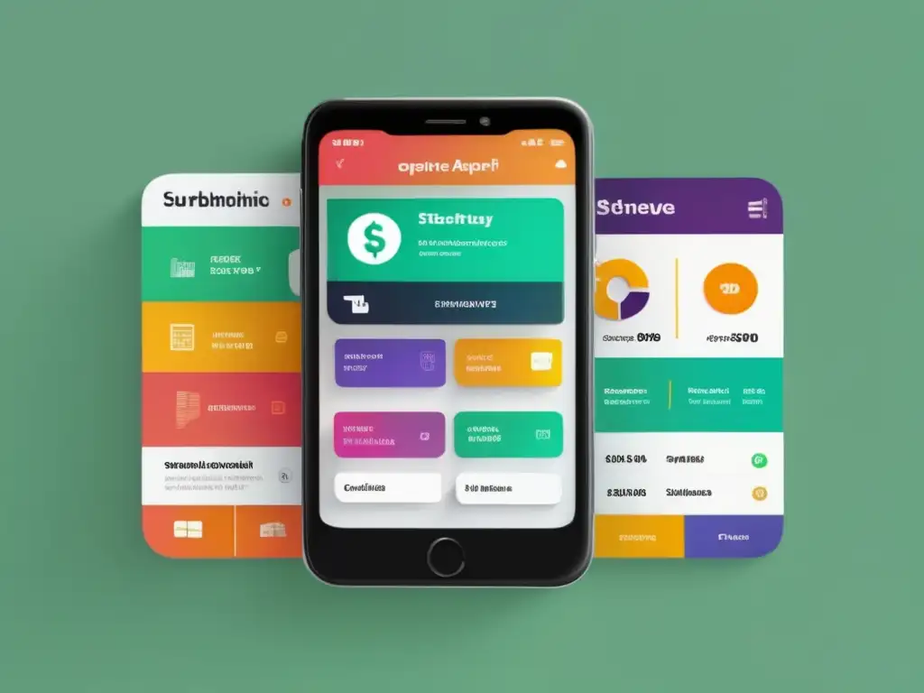 Impulsa el crecimiento de tu startup con innovadoras estrategias de ingresos en una app financiera - Un smartphone muestra modelos de ingresos innovadores para una startup financiera en una app financiera moderna y elegante